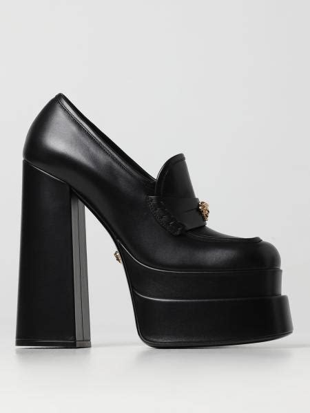 versace scarpe nera|Versace Shoes for Women .